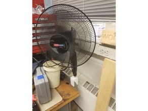 oscillating fan mount office 3d print model - Mito3D