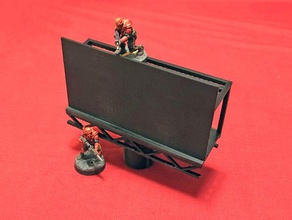 panneau d'affichage 28mm sci-fi du terrain des bâtiments les structures infinity jeu wargame 3d print model - Mito3D