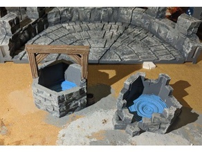 fantasy wargame terrain well ruined toys games frostgrave skirmish wargames wargaming 3d print model - Mito3D