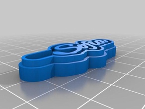 mi personalizados multilínea tag llavero signos logotipos 3d print model - Mito3D