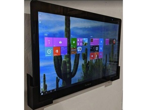 customizable corner tablet mount 3d print model - Mito3D