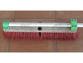 broomstick socket roof-valley sweeper parts 3d print model - Mito3D
