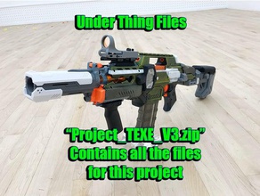nerf arduino select fire rapidstrike project files hobby nerfgun 3d print model - Mito3D