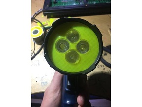 ryobi 18v uma lanterna elétrica do diodo emissor de conversão mão as ferramentas led 3d print model - Mito3D