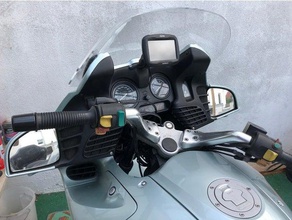 ram mount bmw r1100rt motorcycle automotive mounts 3d print model - Mito3D