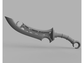 makonde dagger props cosplay weapon 3d print model - Mito3D