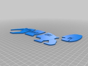 tamanduá brinquedo braille neue tamandu&aacute quebra-cabeças cego 3d print model - Mito3D