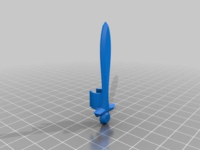 barbie Schwert - Spielzeug Spiele 3d print model - Mito3D