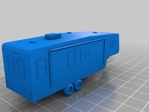 5th wheel camper keychain vehicles 3d camping 3d print model - Mito3D