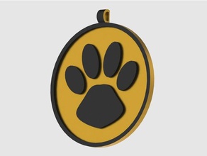 cane ciondolo pendentif pour chien animali domestici 3d print model - Mito3D
