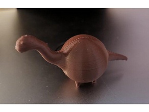 juste drôle de boule dinosaure sculptures 3d print model - Mito3D