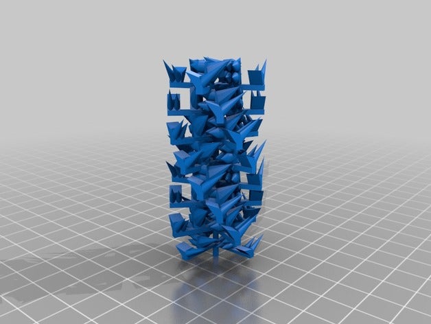 spined-up design 3 art 3d 3D print model - Mito3D