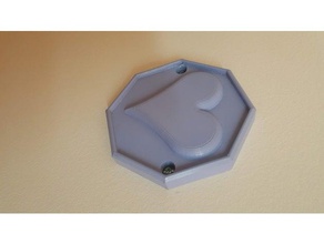 door knob wall guard household doorknob doorstop 3d print model - Mito3D