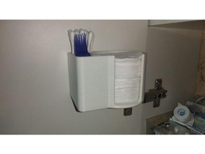 cotton pad swab holder bathroom 3d print model - Mito3D