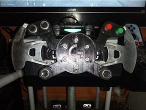 steering wheel adapter custom buttons plate logitech g27 g25 video games 3d print model - Mito3D