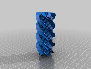 spined-up design 5 mini tower 3d printing art 3d print model - Mito3D