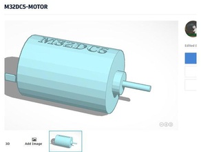 m32dc5 motor model robots 3d print model - Mito3D