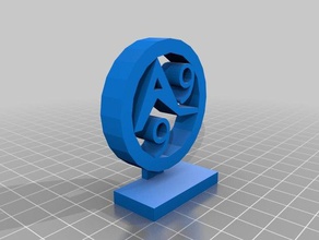 la anarquía 99 logotipo decoración 3d print model - Mito3D