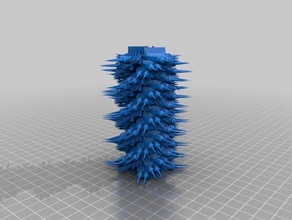 spined up design 7 mini tower 3d la stampa Arte 3d print model - Mito3D
