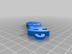 amelia keychain 1 chaveiros personalizado 3d print model - Mito3D