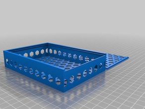 meine angepasste parametrische sechseckige Loch im Feld Container 3d print model - Mito3D
