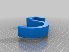 my customized simple over-the-lip hook organization 3d print model - Mito3D
