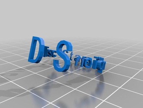 disc-Sterne-champion Inschrift ring Ringe angepasst 3d print model - Mito3D