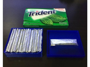 trident 14 pack gum container containers 3d print model - Mito3D