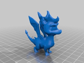 spyro kolay yazdırma heykeller 3d print model - Mito3D