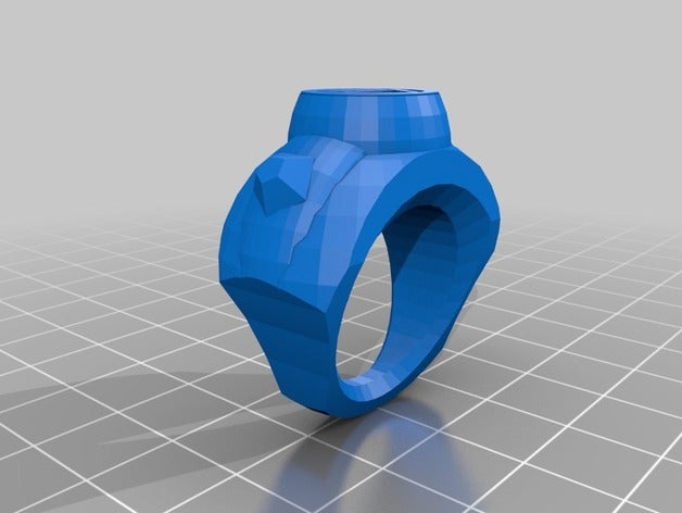 negro anillo de linterna 3d la impresión cosplay 3D print model - Mito3D