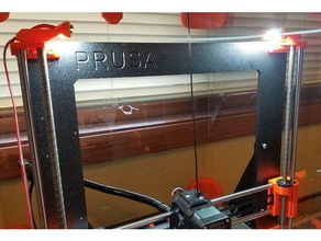 lights prusa pinter 3d printer accessories enclosure josef i3 mk2 mk3 3d print model - Mito3D