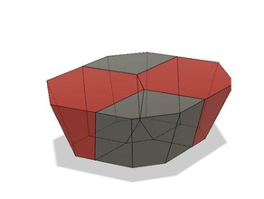 scutoid vier-Zellen-planaren Flächen 3d drucken 3d print model - Mito3D