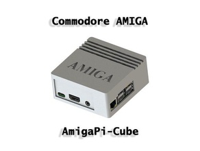 amigapi-cube computer amiga 1200 500 600 commodore raspberry pi 3 case workbench 3d print model - Mito3D