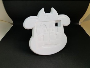 4x4 vaca de rompecabezas deslizante 3d print model - Mito3D