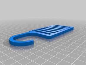 my customized tie hanger parametric household 3d print model - Mito3D