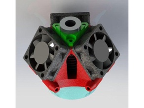 kirill91 efectoras kossel flujo de aire mejorado 3d la impresora partes 3d print model - Mito3D