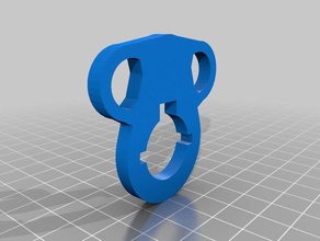 airsoft aeg m4 sling end plate other 3d print model - Mito3D