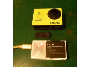 sjcam sj4000 caricabatterie fotocamera 3d print model - Mito3D