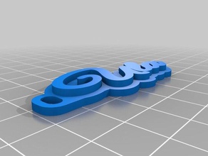 ula Anahtarlık özelleştirilmiş 3d print model - Mito3D