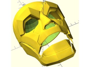 giyilebilir genel klytus maske kostüm cosplay flash gordon 3d print model - Mito3D