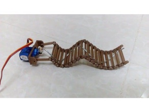 worm robot wave mechanical toys 3d print model - Mito3D