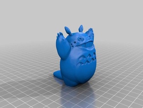 high-poly-totoro Kunst anime 3d print model - Mito3D