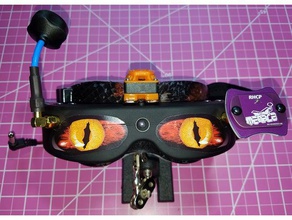 skyzone sky01 goggle fatshark dominator kulaklık mod fan spacer aynası rc araç gerçek gözlük gözlüğü 3d print model - Mito3D