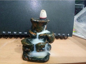 backflow mountain model art incense 3d print model - Mito3D