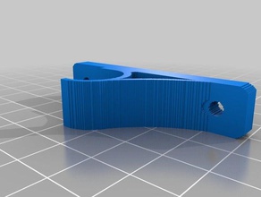 basso profilo di asta tenda gancio modifica arredamento 3d slash 3d print model - Mito3D