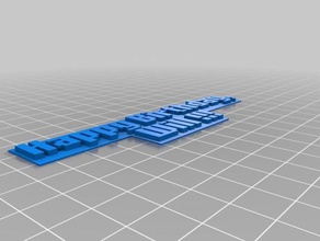 my customized pixelly font library openscad signs logos 3d print model - Mito3D