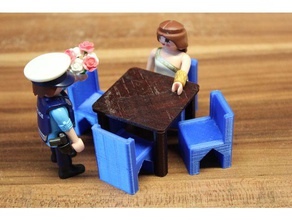 restaurant chair playfab 181006 playmobil compatible toy game accessories 3d print model - Mito3D