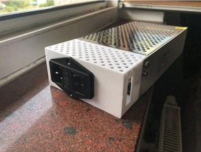 anet a8 bloc d'alimentation interrupteur d'extension de la sous-desk mount 3d l'imprimante accessoires amet mods pièces mise à niveau puissance cache du alimentation montage 3d print model - Mito3D