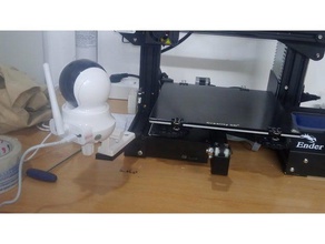 soporte camara sricam sp020 3d printer accessories camera ender 3 3d print model - Mito3D