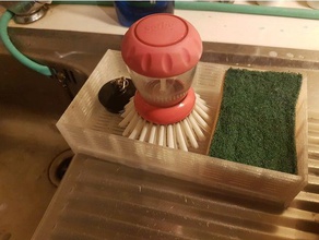 rejilla de secado la asamblea cuarto baño cesta esponja 3d print model - Mito3D